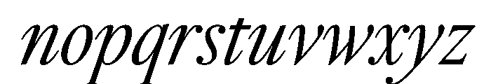 RomainduRoiItalicVAR ExtraCondensedLightHighItalic Instance 275a3c9e Font LOWERCASE