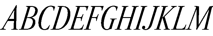 RomainduRoiItalicVAR ExtraCondensedLightHighItalic Instance Font UPPERCASE