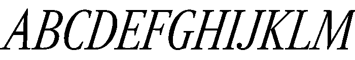 RomainduRoiItalicVAR ExtraCondensedLightItalic Instance 5fec3db4 Font UPPERCASE