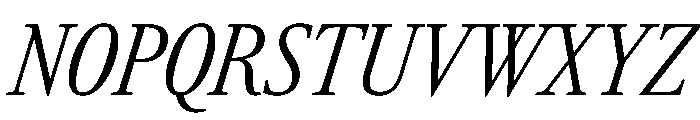 RomainduRoiItalicVAR ExtraCondensedLightItalic Instance 5fec3db4 Font UPPERCASE