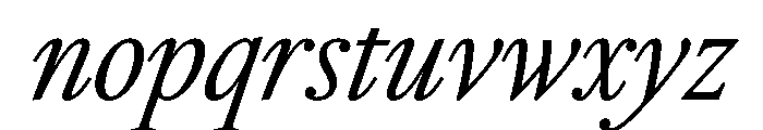 RomainduRoiItalicVAR ExtraCondensedLightItalic Instance 5fec3db4 Font LOWERCASE