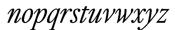 RomainduRoiItalicVAR ExtraCondensedLightItalic Instance Font LOWERCASE