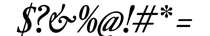 RomainduRoiItalicVAR ExtraCondensedMediumItalic Instance Font OTHER CHARS