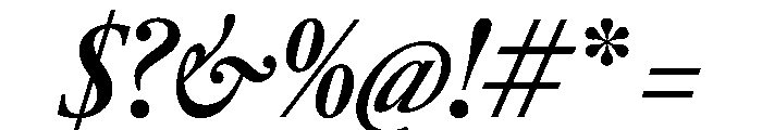 RomainduRoiItalicVAR ExtraCondensedSemiBoldContrastItalic Instance Font OTHER CHARS