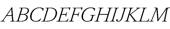 RomainduRoiItalicVAR ExtraLightItalic Instance 43ae14b1 Font UPPERCASE