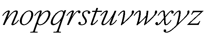 RomainduRoiItalicVAR ExtraLightItalic Instance 43ae14b1 Font LOWERCASE