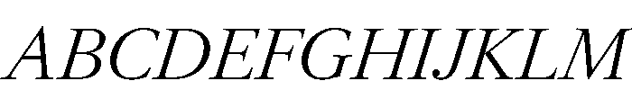 RomainduRoiItalicVAR LightContrastItalic Instance Font UPPERCASE