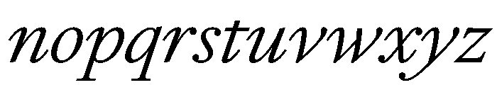 RomainduRoiItalicVAR LightItalic Instance B5fa829b Font LOWERCASE