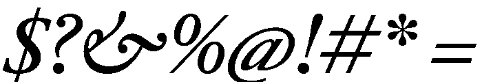 RomainduRoiItalicVAR MediumItalic Instance Font OTHER CHARS
