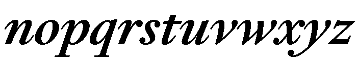 RomainduRoiItalicVAR SemiBoldHighItalic Instance Font LOWERCASE