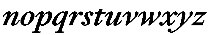 RomainduRoiItalicVAR SemiBoldItalic Instance Font LOWERCASE