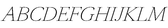 RomainduRoiItalicVAR ThinContrastItalic Instance Font UPPERCASE