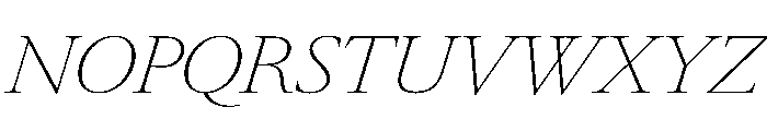 RomainduRoiItalicVAR ThinContrastItalic Instance Font UPPERCASE