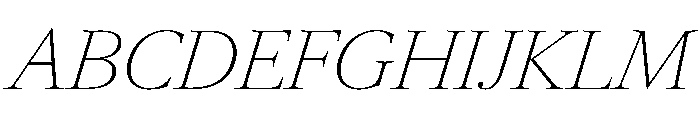 RomainduRoiItalicVAR ThinHighItalic Instance 301185b3 Font UPPERCASE