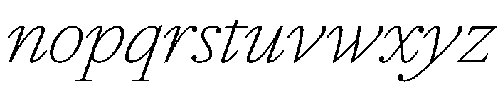 RomainduRoiItalicVAR ThinItalic Instance 3237f849 Font LOWERCASE