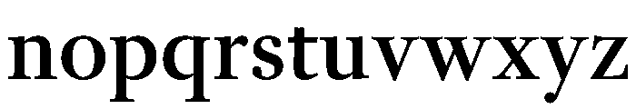 RomainduRoiVAR CondensedSemiBoldHigh Instance Font LOWERCASE