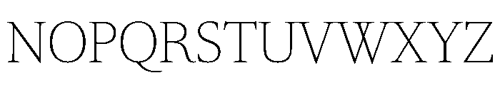 RomainduRoiVAR CondensedThin Instance Font UPPERCASE