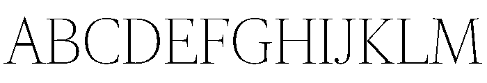 RomainduRoiVAR CondensedThinContrast Instance Font UPPERCASE