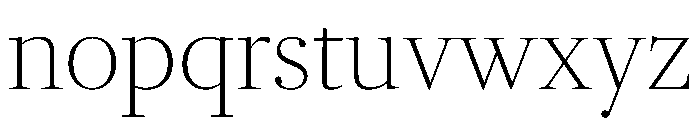 RomainduRoiVAR CondensedThinHigh Instance 34ca1b00 Font LOWERCASE