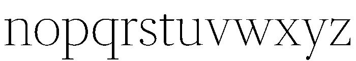 RomainduRoiVAR CondensedThinHigh Instance Font LOWERCASE
