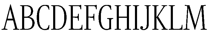 RomainduRoiVAR ExtraCondensedExtraLight Instance Font UPPERCASE