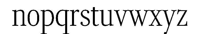 RomainduRoiVAR ExtraCondensedExtraLight Instance Font LOWERCASE