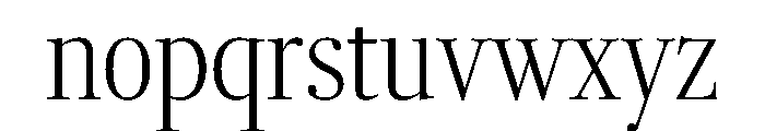 RomainduRoiVAR ExtraCondensedExtraLightHigh Instance Font LOWERCASE