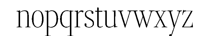 RomainduRoiVAR ExtraCondensedThinHigh Instance 6076955a Font LOWERCASE