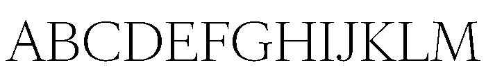 RomainduRoiVAR ExtraLightHigh Instance Font UPPERCASE