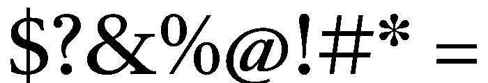 RomainduRoiVAR Medium Instance Font OTHER CHARS