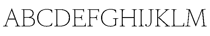 RomainduRoiVAR Thin Instance Font UPPERCASE