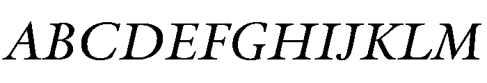 Romaine Italic Web Font UPPERCASE