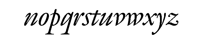 Romaine Italic Web Font LOWERCASE