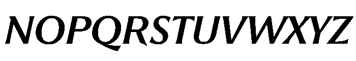 Romano MedioCorsivo Font UPPERCASE