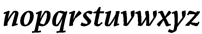 Romano MedioCorsivo Font LOWERCASE