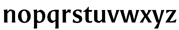 Romano Medio Font LOWERCASE