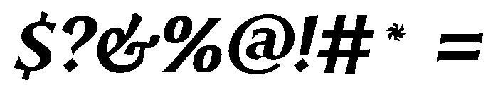 Romano NerettoCorsivo Font OTHER CHARS