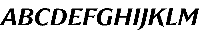 Romano NerettoCorsivo Font UPPERCASE