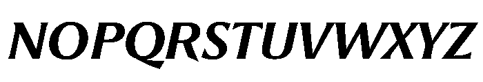 Romano NerettoCorsivo Font UPPERCASE