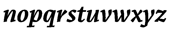 Romano NerettoCorsivo Font LOWERCASE