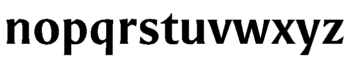 Romano Neretto Font LOWERCASE