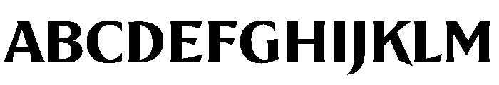 Romano Nero Font UPPERCASE