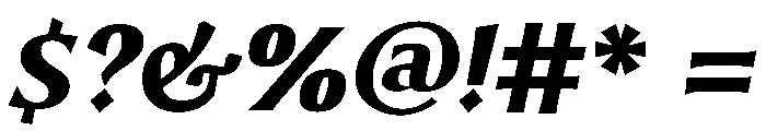 Romano NeroCorsivo Font OTHER CHARS