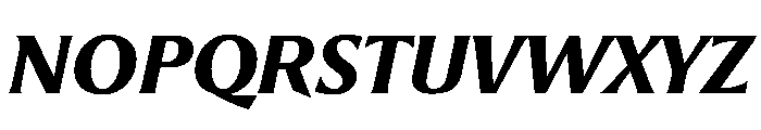 Romano NeroCorsivo Font UPPERCASE