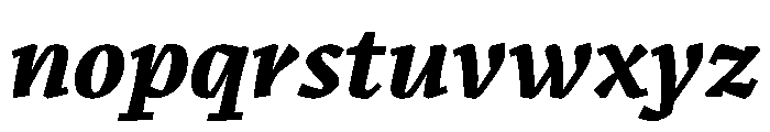 Romano NeroCorsivo Font LOWERCASE