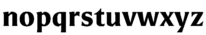 Romano Nero Font LOWERCASE
