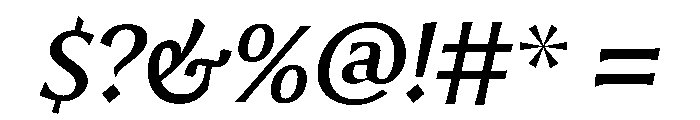 Romano NettoCorsivo Font OTHER CHARS