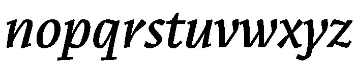 Romano NettoCorsivo Font LOWERCASE