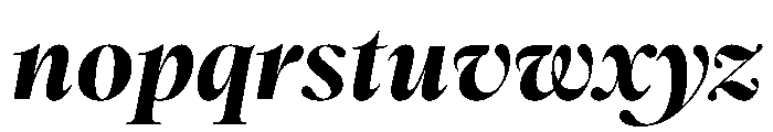 Romie BlackItalic Font LOWERCASE