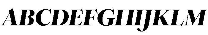 Romie HeavyItalic Font UPPERCASE